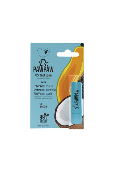 Dr.Pawpaw Lip balm stick, with coconut and pawpaw flavor, castor oil and aloe vera, Dr.PAWPAW, 4 g