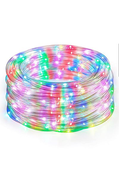 Teno Teno® Hose Type Christmas Installation, 10 m, 8 light effects, transparent, multicolor