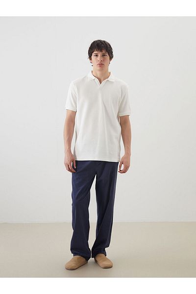 LC Waikiki New Season Comfortable Fit Linen Blend Men's Trousers - S5Fq94Z8
