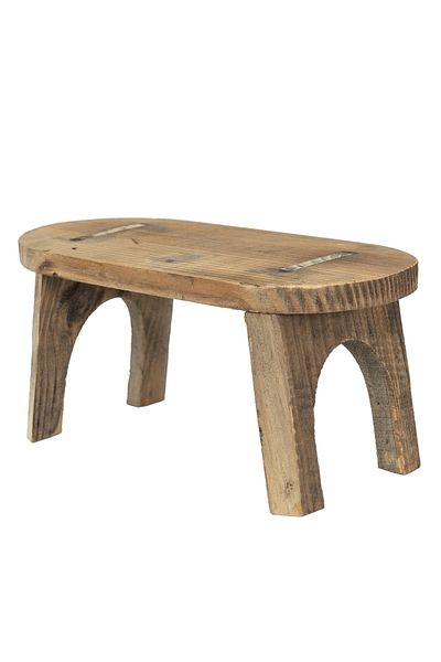 Clayre & Eef Set 2 suporturi flori lemn maro 33x16x16 cm