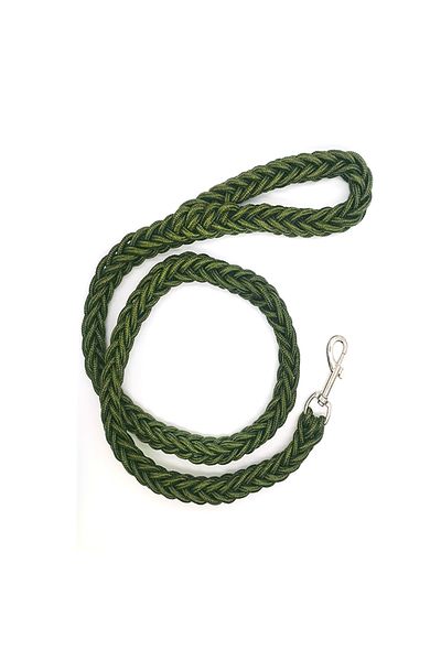Ropet Braided leash for large dogs, thickness 25mm, 120cm, Green, Ropet