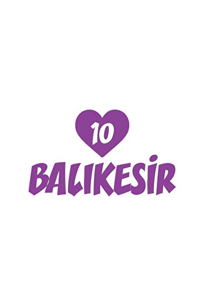 Reysa Tasarım ملصق سيارة على شكل قلب 10 باليسير مقاس 17x17 سم أرجواني