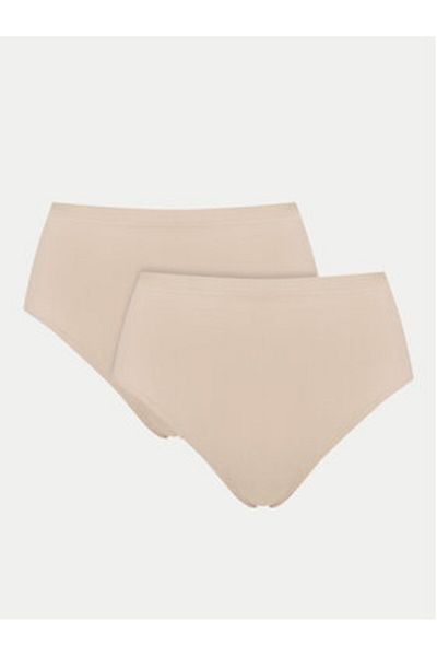 Triumph Women's Set of 2 pairs of classic high waist briefs 10224762 Beige