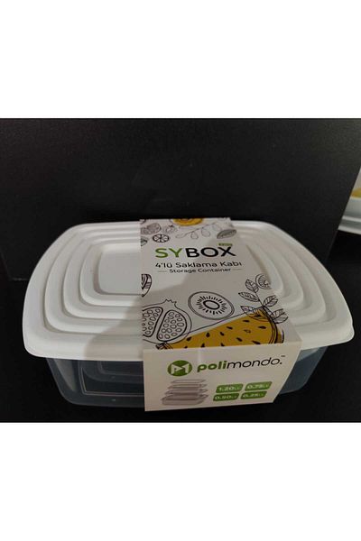 Nurev Sypbox 4 Boy Plastic Cover Storage Container 250+500+750+1200 Lt Design That Can Be Entered