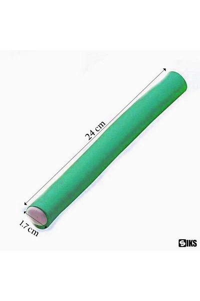 SIKS Set of 10 SIKS® curlers for wet/dry hair, flexible, size 2, turquoise color