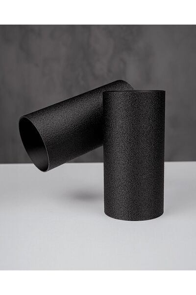 Genel Markalar Canon Style Modern Masa Lambası | 3D Baskı Tasarım Siyah Silindir Gövdeli Aydınlatma