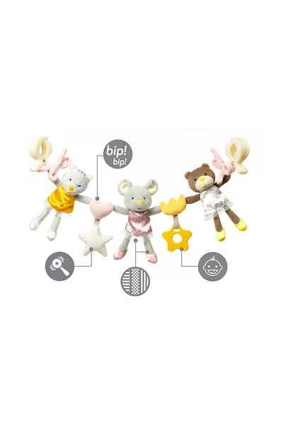 Babyono Educational toy for hanging on the stroller ballerinas Babyono
