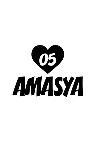 Reysa Tasarım ملصق سيارة على شكل قلب 05 أمازي مقاس 17 × 17 سم باللون الأسود