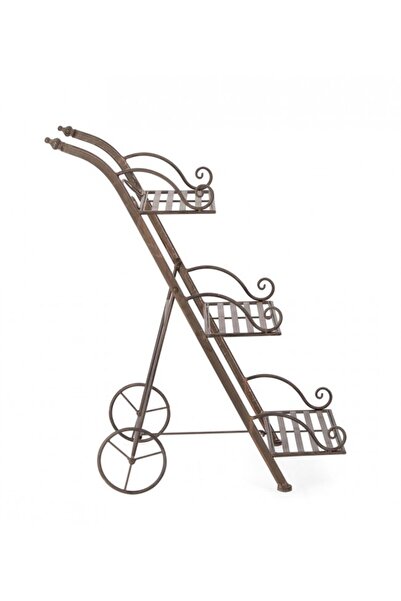 Bizzotto Suport pentru flori Melanie din oțel maro 54x34x78 cm