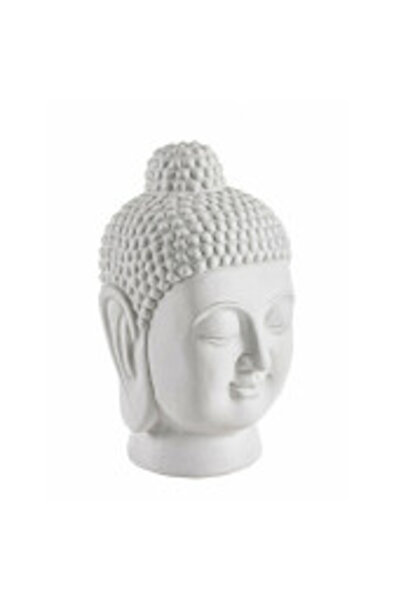 Bizzotto Άγαλμα Λευκού Βούδα, από υαλοβάμβακα και πηλό, 22,5x21x35,5 εκ.