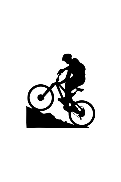 Reysa Tasarım Bicycle Car Sticker 17X17 cm Black