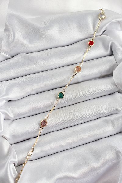 callerrons accessories Brass Assortment Model Gold Color Zircon Stone Women's Bracelet - Ebj250605W34562