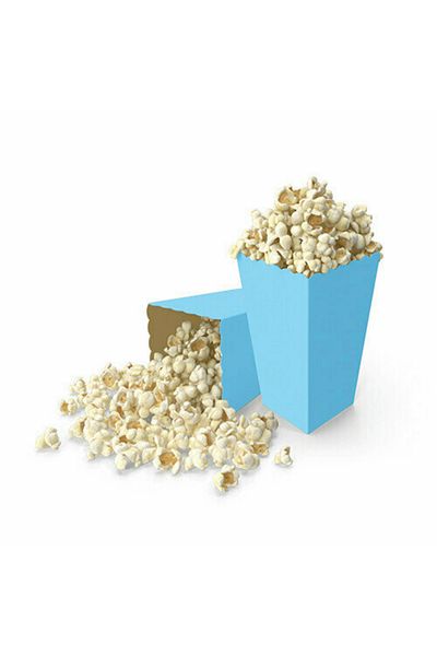 Mielibon 8-Piece Blue Corn Box Popcorn Box Party Presentation Set