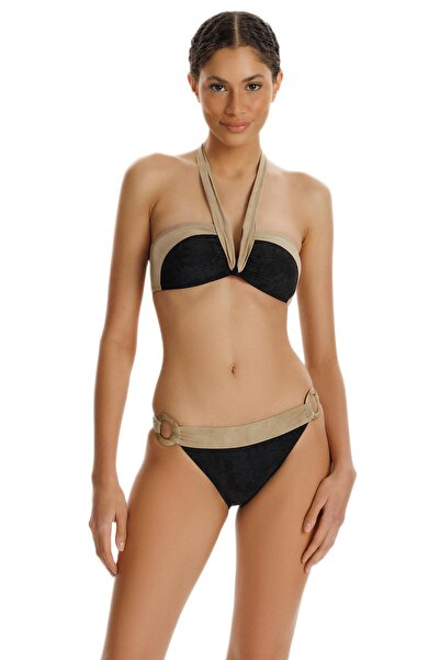 ZEKİ Zeki Vanessa Siyah Boyundan Bikini Takımı