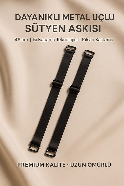 Urrenn Curea detașabilă pentru sutien 3 opțiuni de culoare – acoperită, reglabilă, durabilă, elegantă (46 cm)