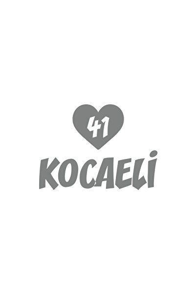 Reysa Tasarım ملصق سيارة على شكل قلب 41 كوكاي 17x17 سم رمادي