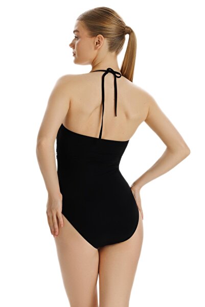 ZEKİ Zeki Licinia Siyah Aksesuar Detaylı Mayo