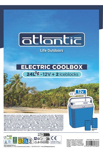 Atlantic Atlantic car cooler 12v, 24L + GIFT ice reserves 2x200gr