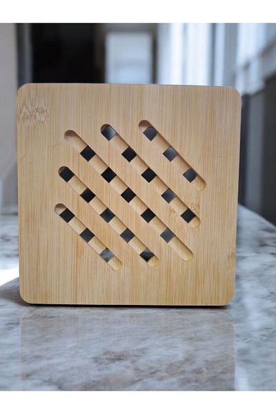 EMPA A V M 2 Square Bamboo Teapot Teapot Mat