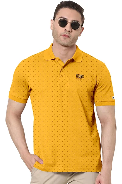 COLOR HUNT 100% Cotton Mens Collar Neck T- Shirt with Treding Prints