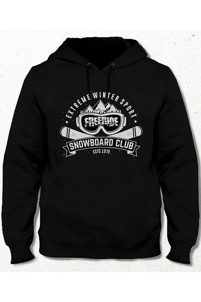 Pisa Art Kraw Maga Black Pocketless Hooded Sweatshirt