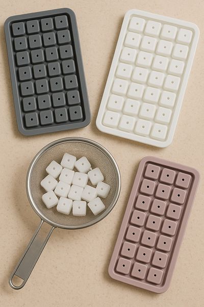 EMPA A V M 2 Pieces Square Ice Box 32 Liter Ice Mold Cocktail Ice Mold