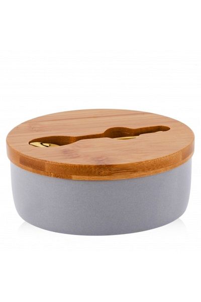 HomeVibes Sugar bowl with spoon and lid ROTUNDO 14x6 cm