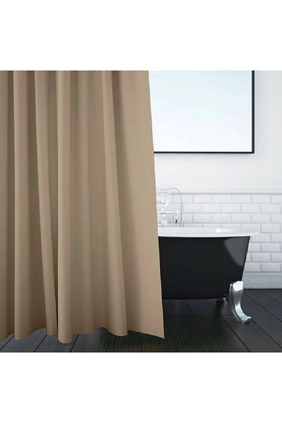 OEM Perdea dus PEVA, dimensiune 180x200 cm, prindere 12 inele, Maro