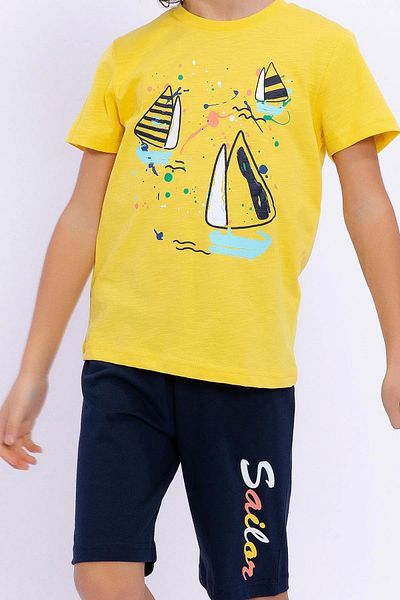ROLY POLY 2739-g Yellow Sailor Sailing Boy Shorts Suit