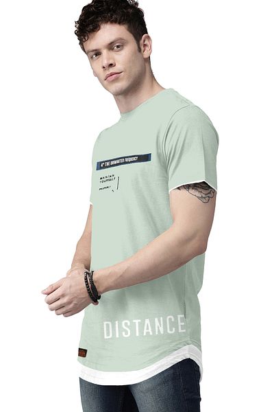 COLOR HUNT 100% Cotton Mens Crew Neck T- Shirt with Treding Prints