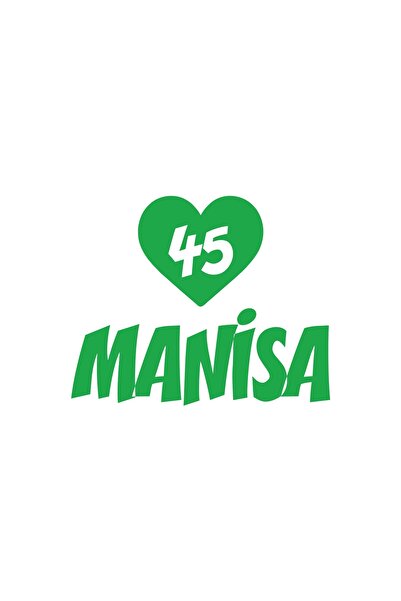 Reysa Tasarım ملصق سيارة على شكل قلب 45 مانيسا مقاس 17x17 سم أخضر