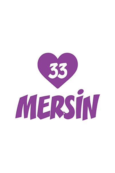 Reysa Tasarım ملصق سيارة على شكل قلب 33 ميرسين مقاس 17x17 سم أرجواني