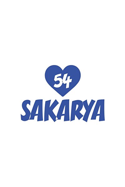 Reysa Tasarım ملصق سيارة على شكل قلب 54 ساكراريا مقاس 17x17 سم أزرق