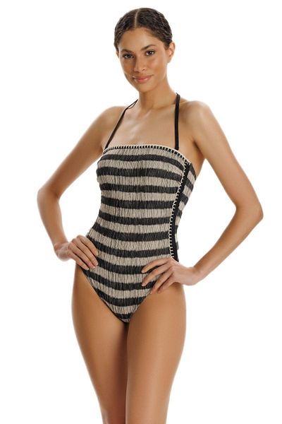 ZEKİ Clever Striped Swimsuit