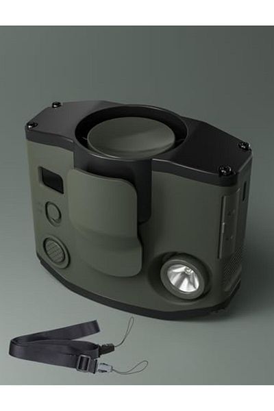 Generic Portable Waist Clip Fan with LED Display and Light