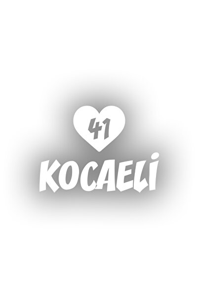 Reysa Tasarım ملصق سيارة على شكل قلب 41 كوكاي 17x17 سم أبيض