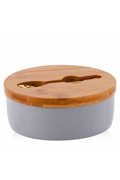 HomeVibes Sugar bowl with spoon and lid ROTUNDO 14x6 cm