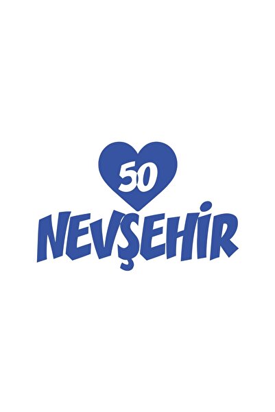 Reysa Tasarım ملصق سيارة على شكل قلب 50 نيفشيه 17x17 سم أزرق