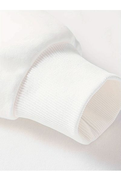 PENTHİLUS White Hooded Sweatshirt - Size Range (Ugly but Honest) Socks Printed