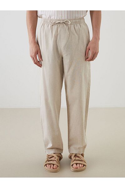 LC Waikiki Ανδρικό παντελόνι New Season Comfortable Fit Λινό Μικτό - S5FQ94Z8