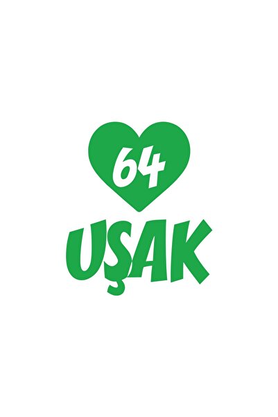 Reysa Tasarım ملصق سيارة على شكل قلب 64 خادم مقاس 17 × 17 سم باللون الأخضر