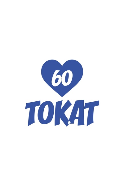 Reysa Tasarım Heart 60 Slap Car Sticker 17X17 cm Blue