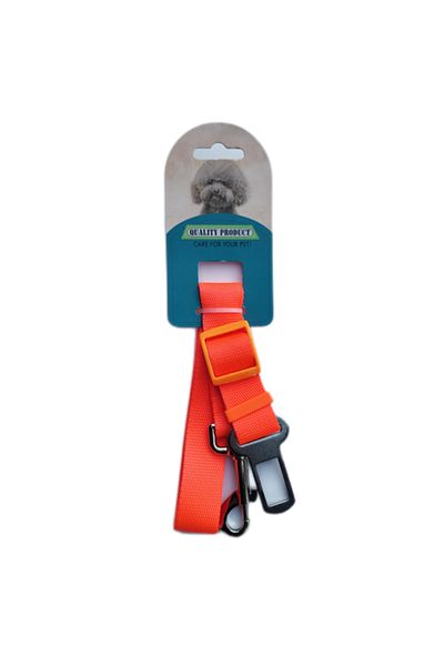 Ropet Car seat belt leash for dogs, cats, 40-70cm/2.5cm, Orange
