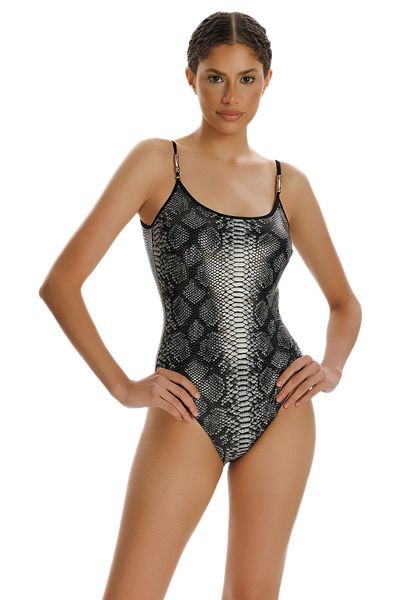 ZEKİ Zeki Aeron Snake Pattern Swimsuit