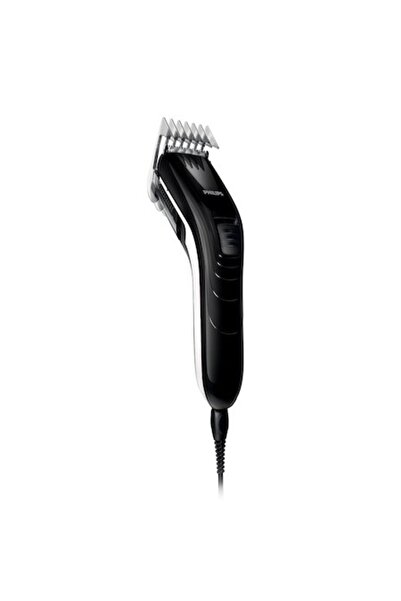Philips QC5115/15 Hair Clipper with Stainless Steel Blades, 10 Length Settings, Corded Use, Black
