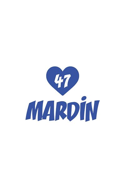 Reysa Tasarım Heart 47 Mardin Car Sticker 17X17 cm Blue