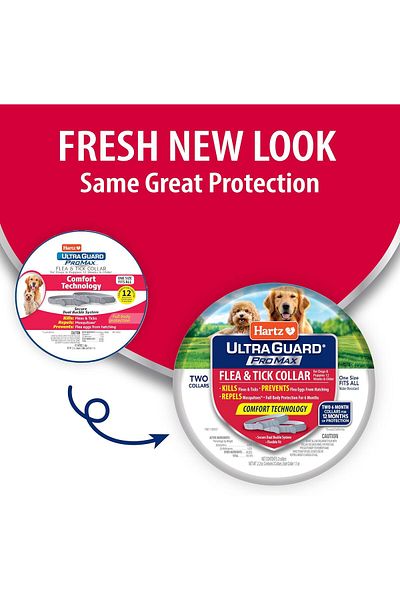 Hartz Ultraguard Promax Flea and Tick Prevention for Dogs I 12 Months Protection Duo Pack