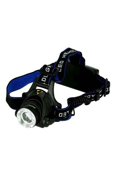 KRYPTON Rechargeable LED Headlamp – 500 Lumens, Zoom, 90° Tilt, 3 Modes, for Outdoor Use