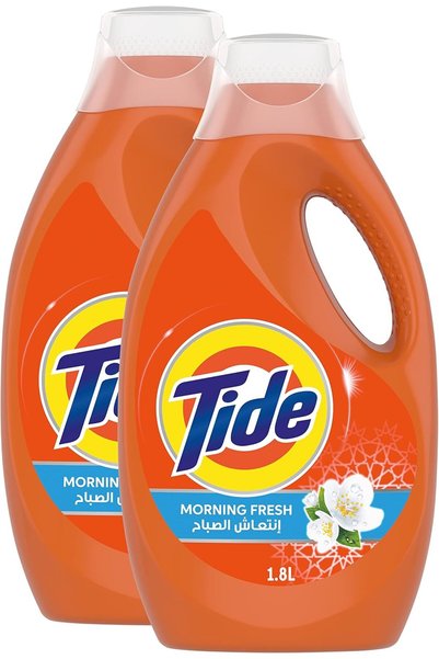 Tide جل باور أوتوماتيك برائحة الصباح المنعشة، منظف غسيل، غسيل نظيف خالٍ من ال...