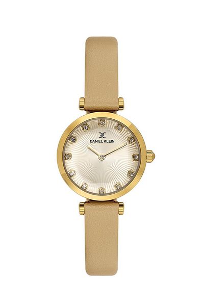 Daniel Klein Dk101-Dk.1.13919-4 Beige Leather Cord Women's Wristwatch